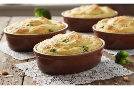 Mousse légère de brocolis au chevre frais