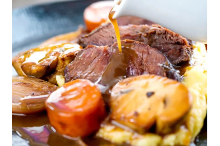 Joues de bœuf braisées au Pinot Gris