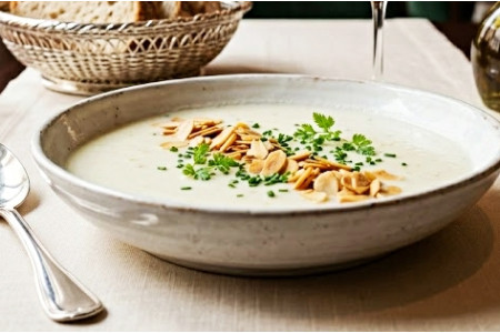 Recette Vichyssoise aux amandes toastées