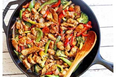 Rouelle de porc en mode stir-fry