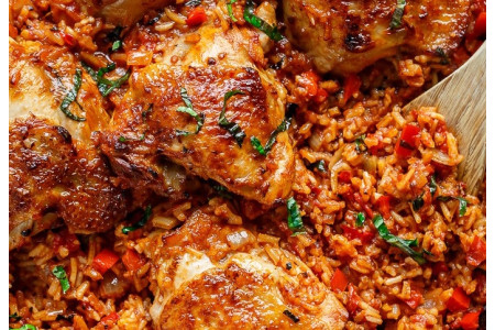Riz Jollof au poulet façon Toquata
