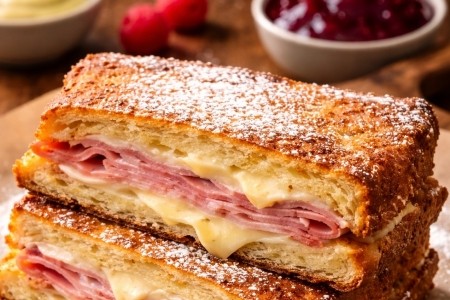 Monte Cristo Sandwich avec son pain frit